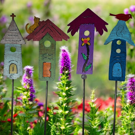 Birdhouse Plant Stake