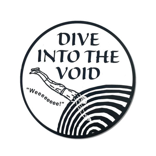 Dive Into the Void Round Sticker