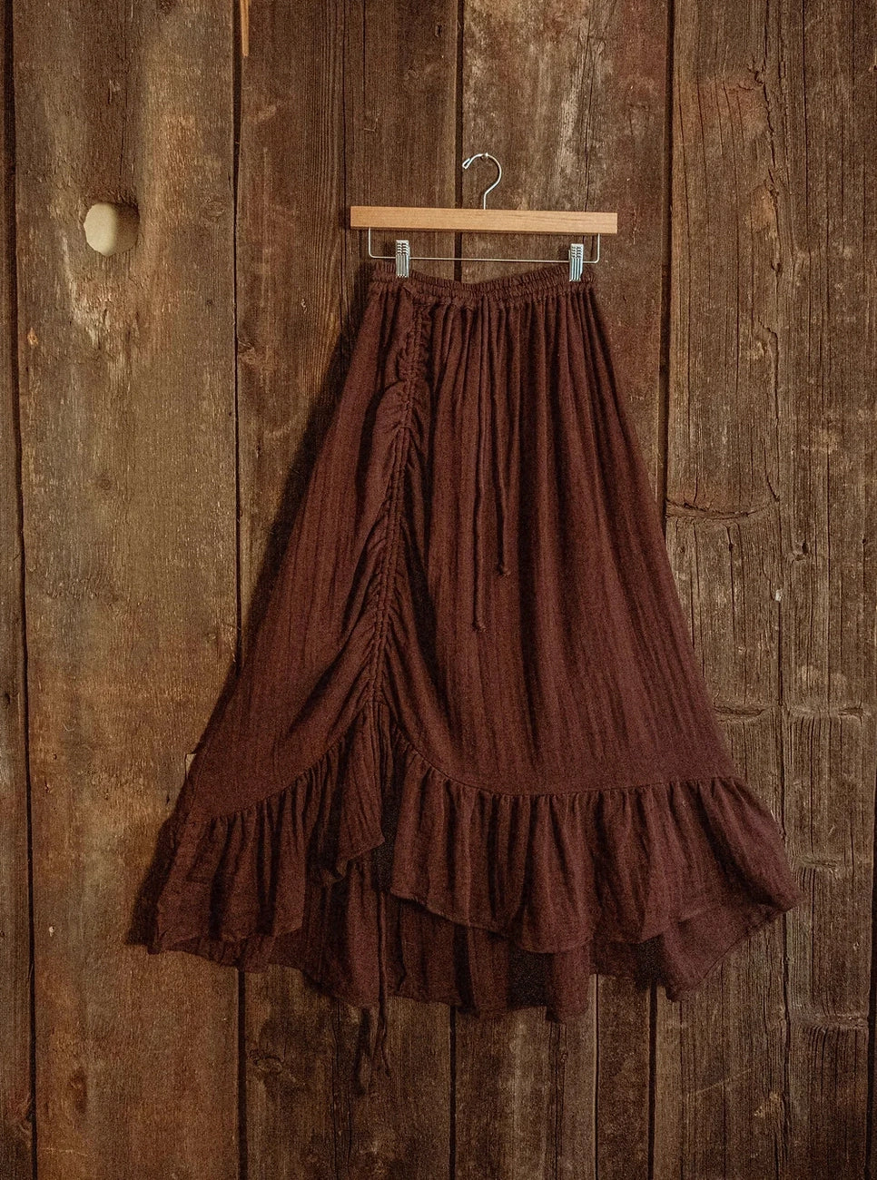 Cinch Ruffle Skirt