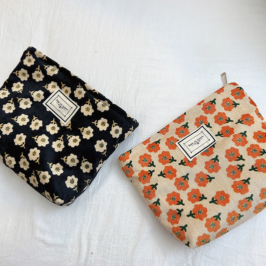 Retro Floral Makeup Bags