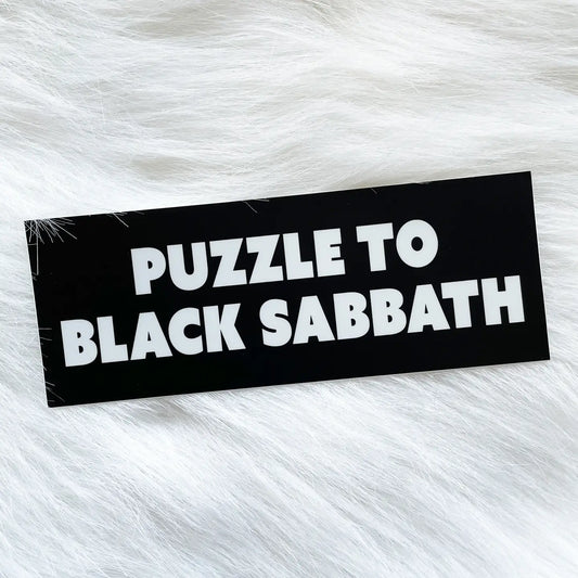 Puzzle To Black Sabbath Bumper Sticker