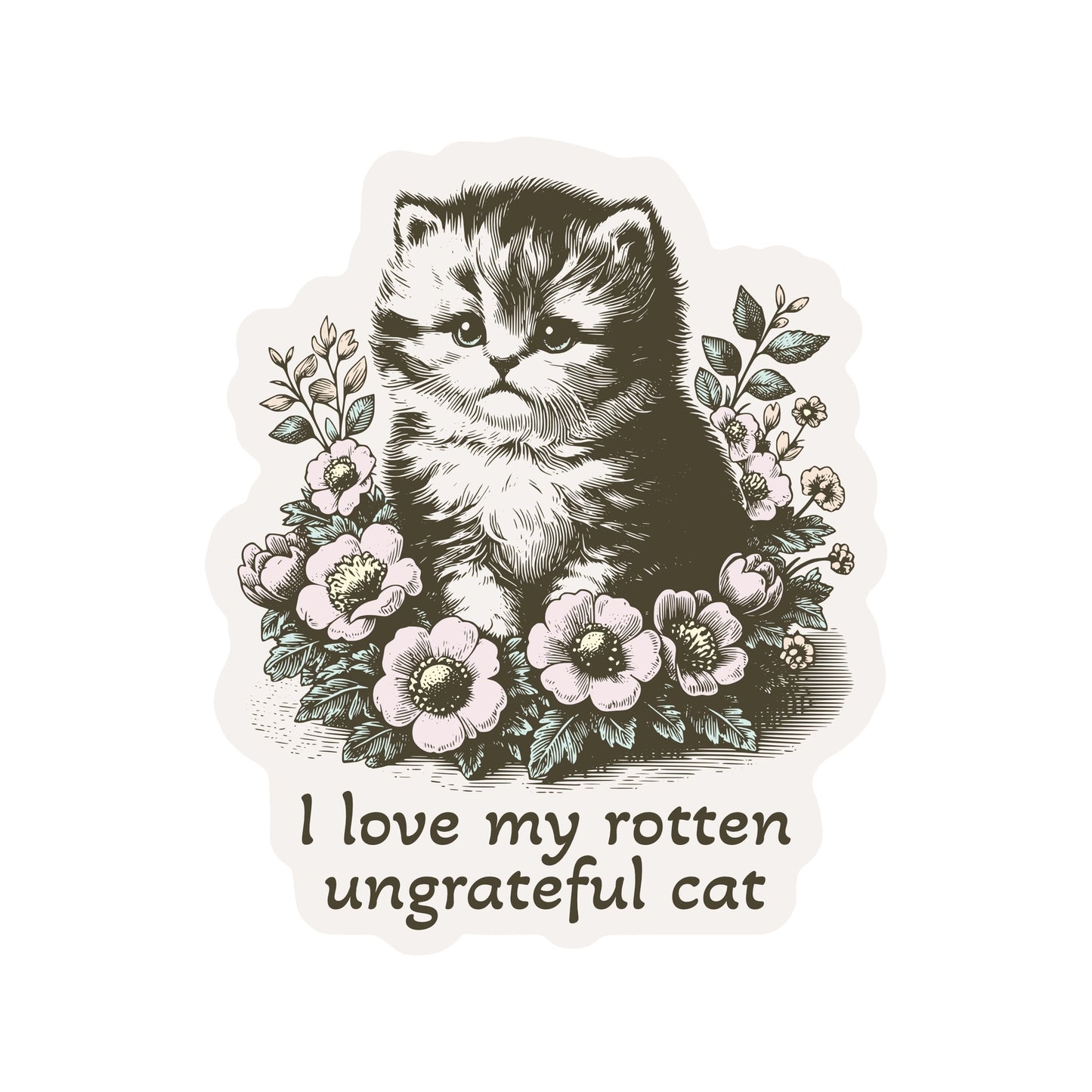 Rotten Cat Sticker