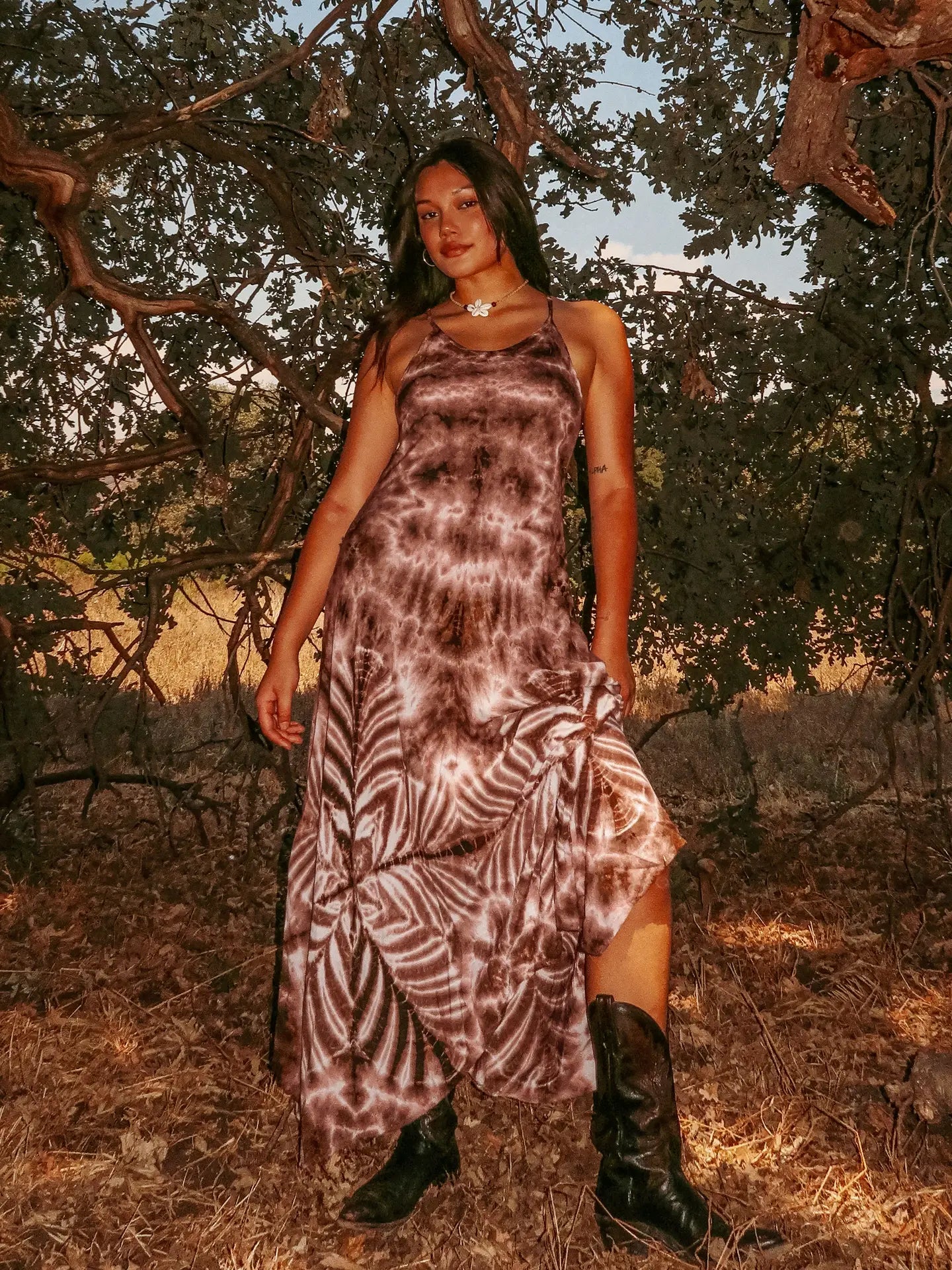 Boho Maxi Tie Dye Dress