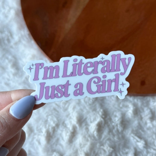 Just a Girl Sticker