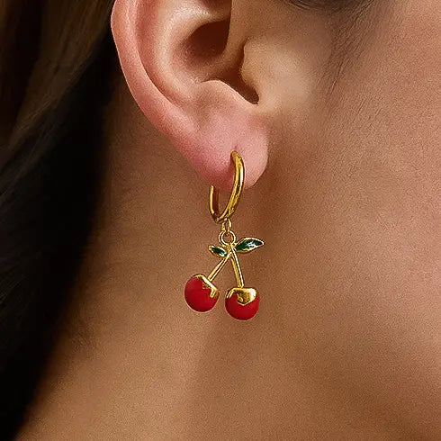 Côte Vintage Cherry Earrings