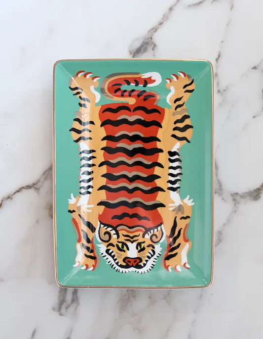 Jade Tiger Trinket Dish
