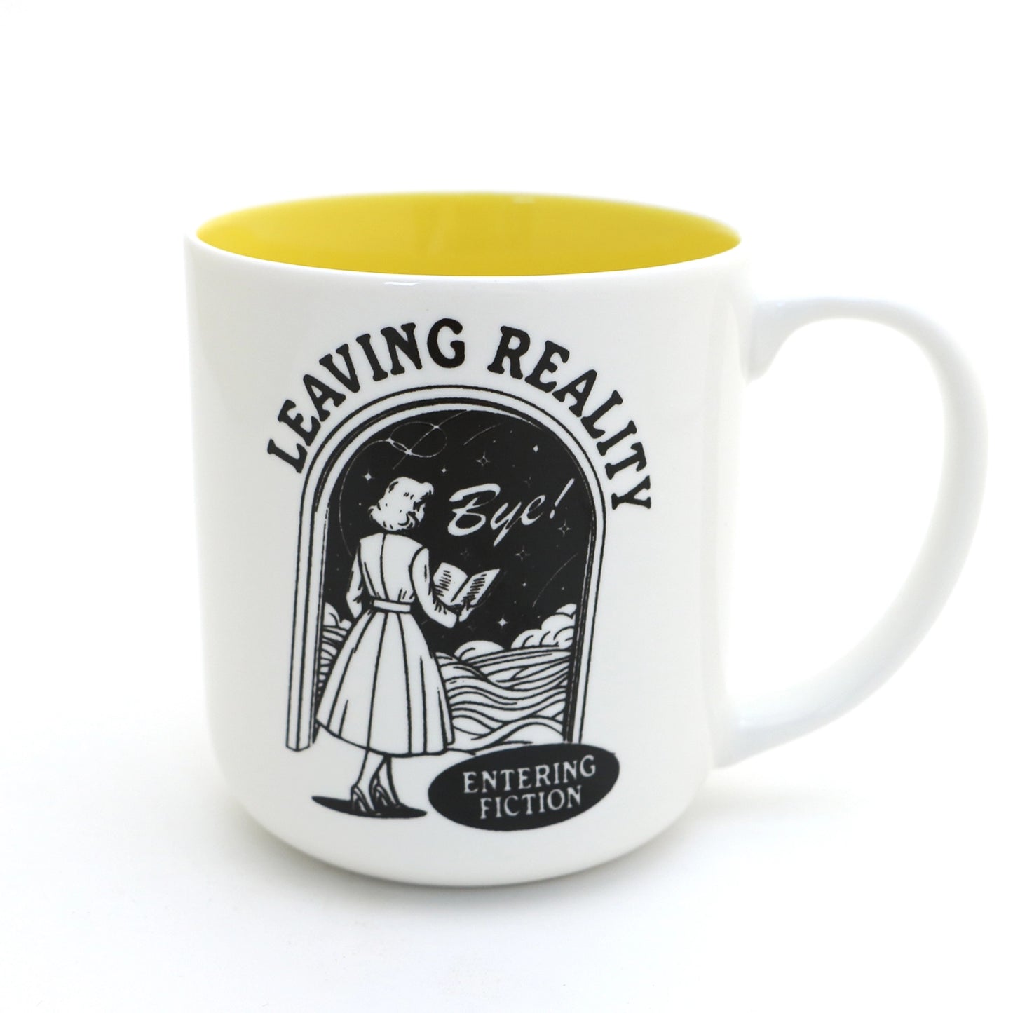 Leaving Reality Entering Fiction Mug