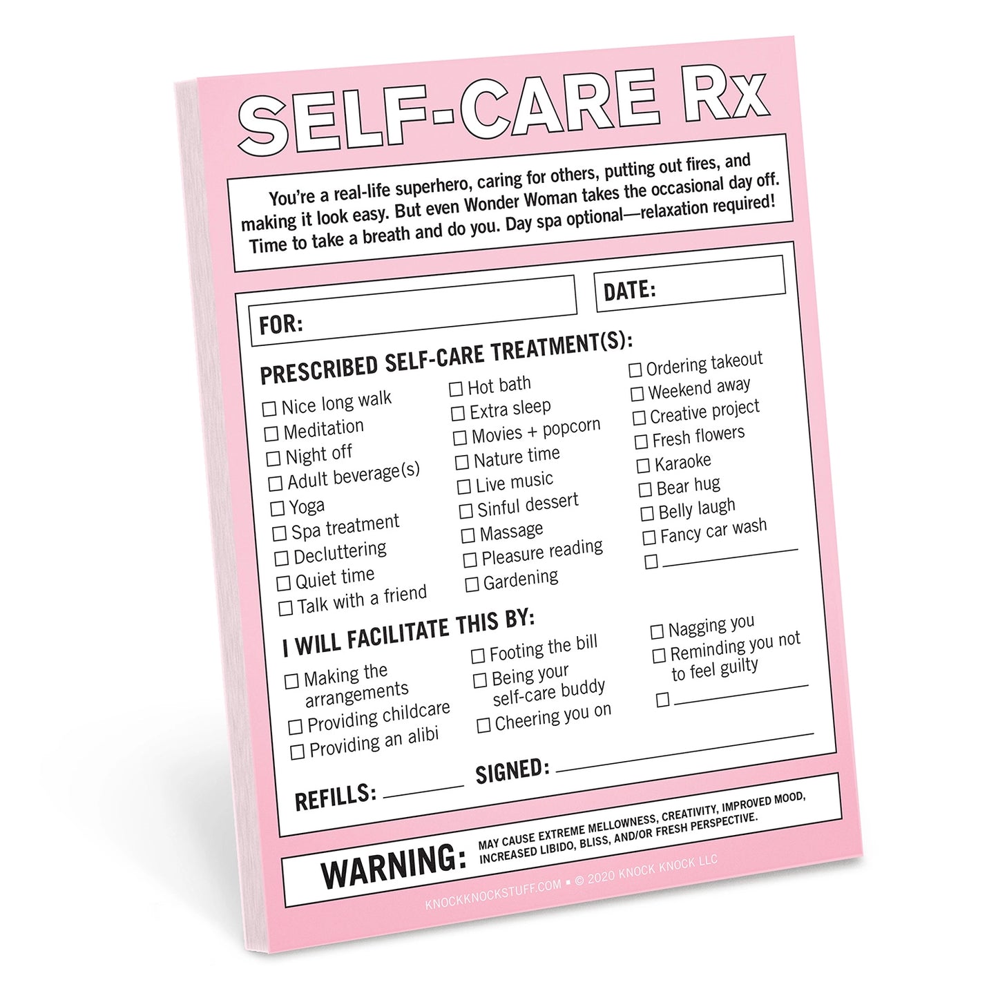 Self-Care Rx Nifty Note