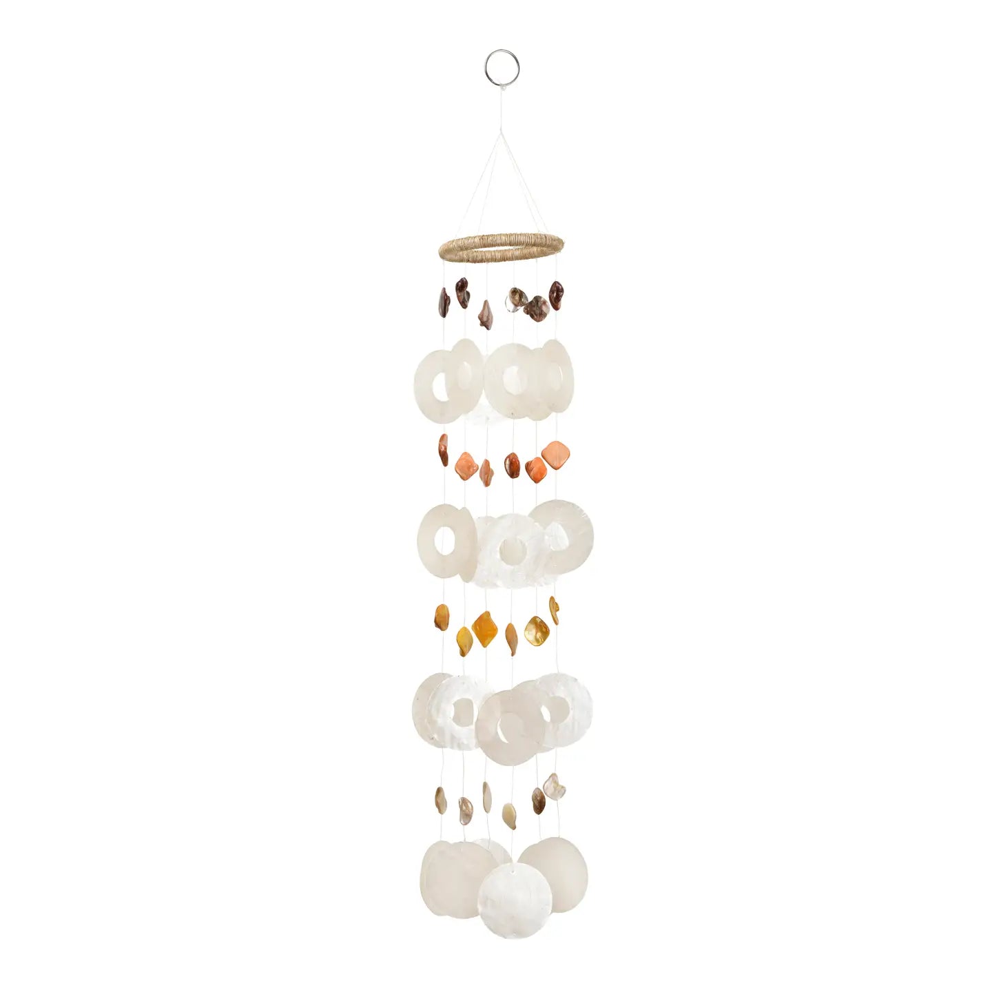 Natural Capiz Chime Round