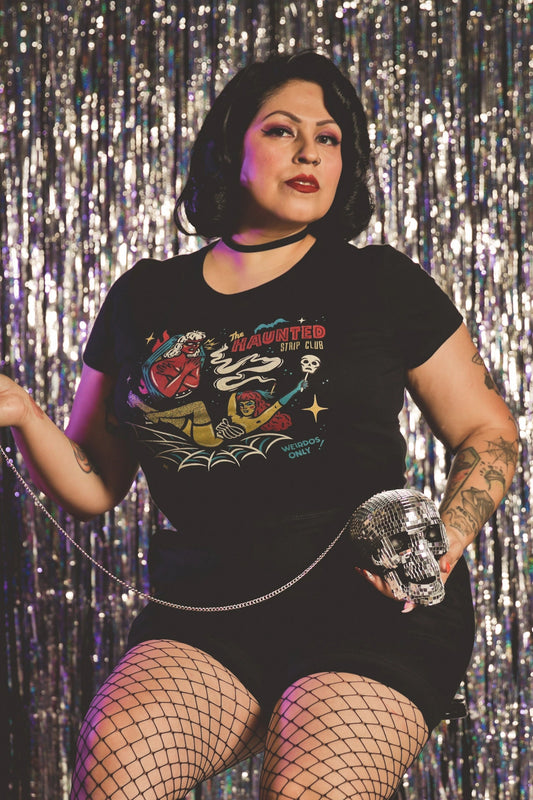 Haunted Strip Club Crop Tee