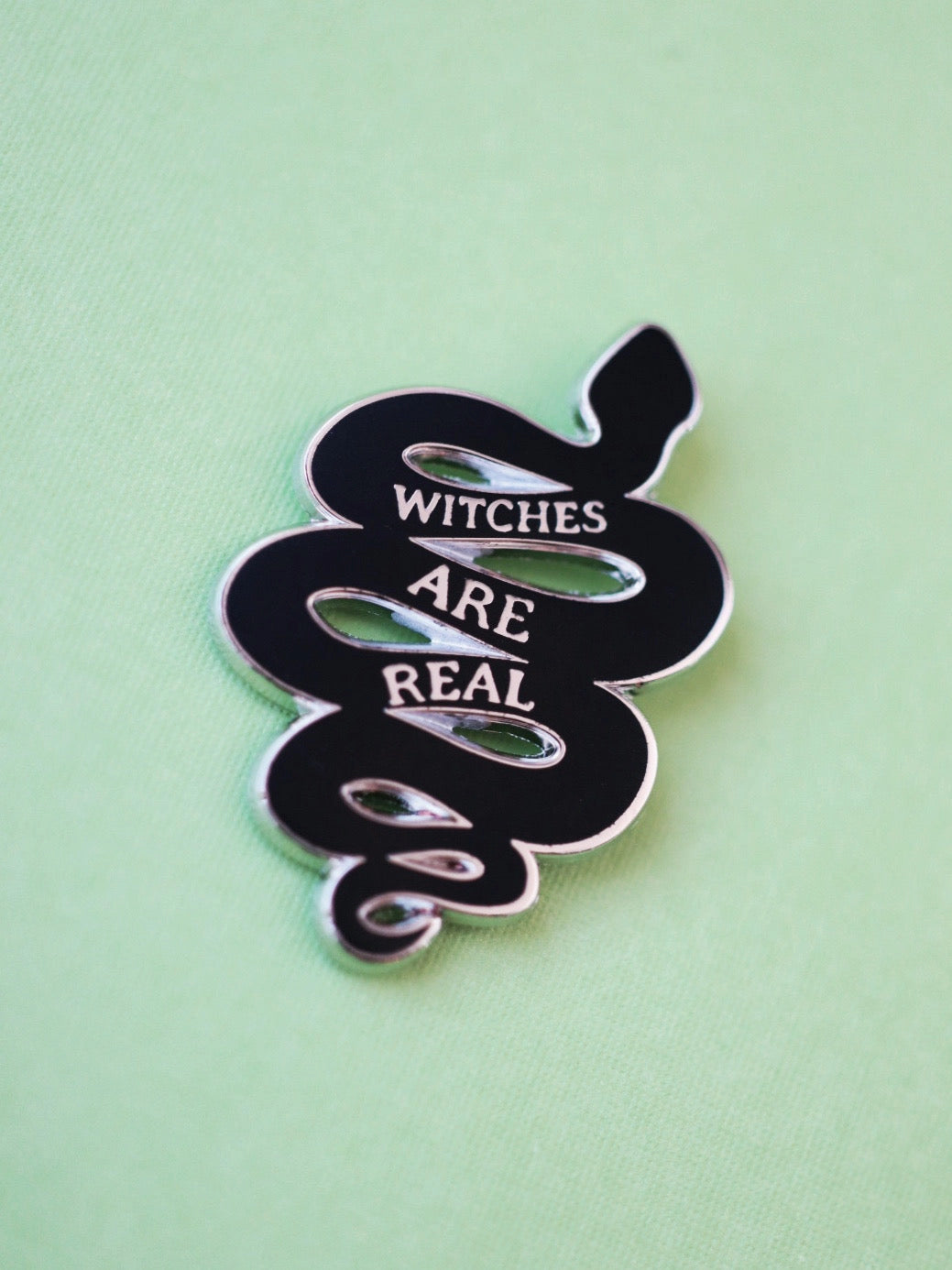 Witches Are Real Snake Pin