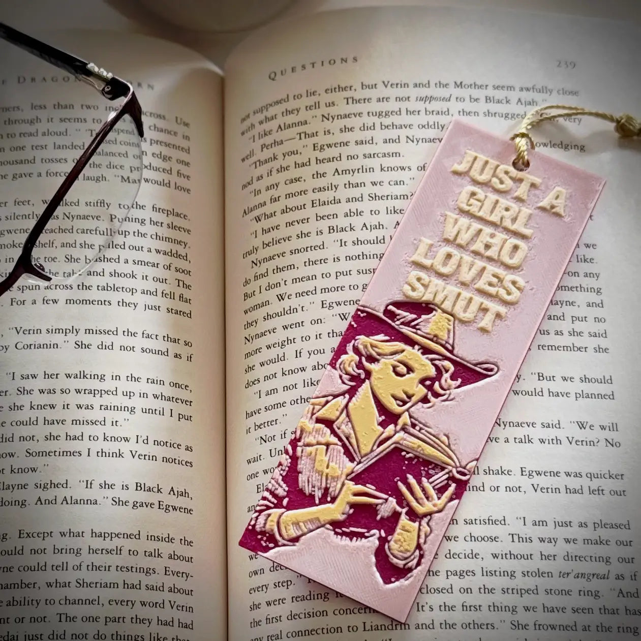 Just A Girl Bookmark