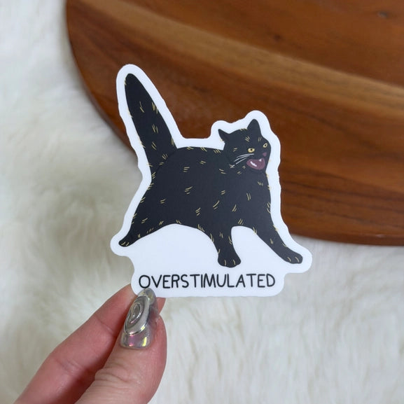 Overstimulated Sticker