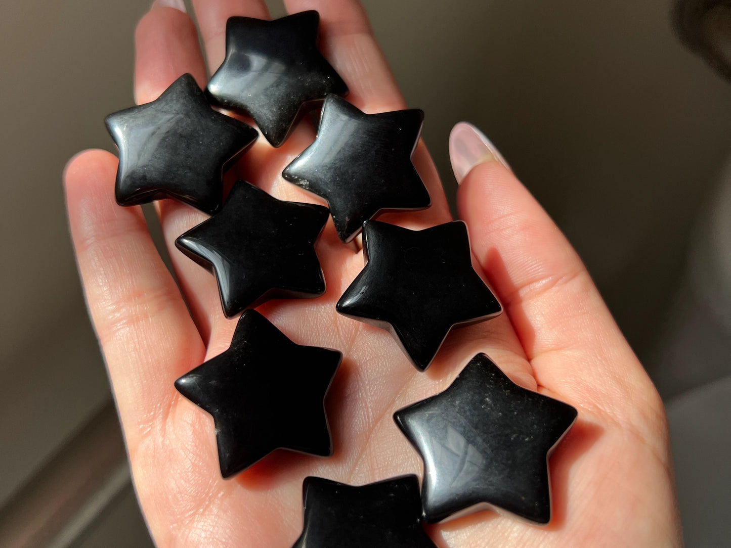 Black Obsidian Crystal Stars