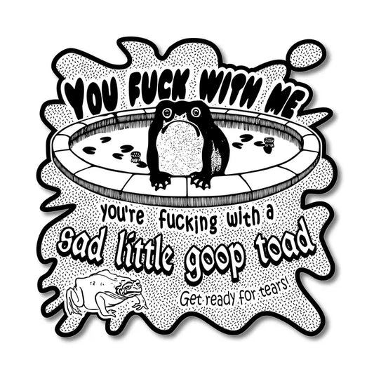 Sad Little Goop Toad Sticker