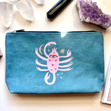 Celestial Scorpion Zipper Pouch