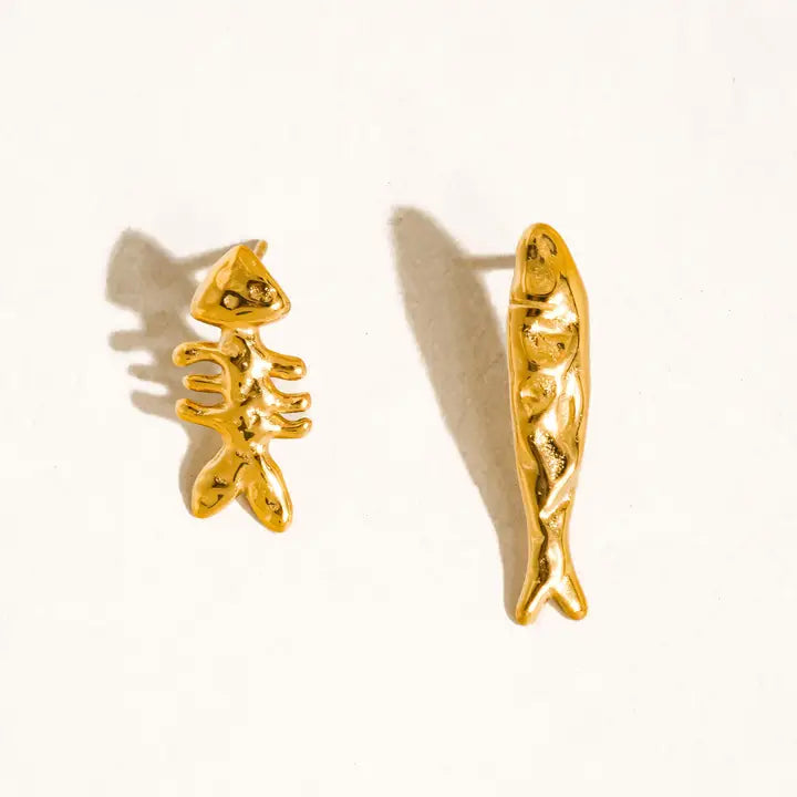 Selkie Mismatch Fish Stud Earrings