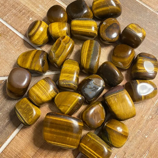 Tigers Eye Tumbled Stones