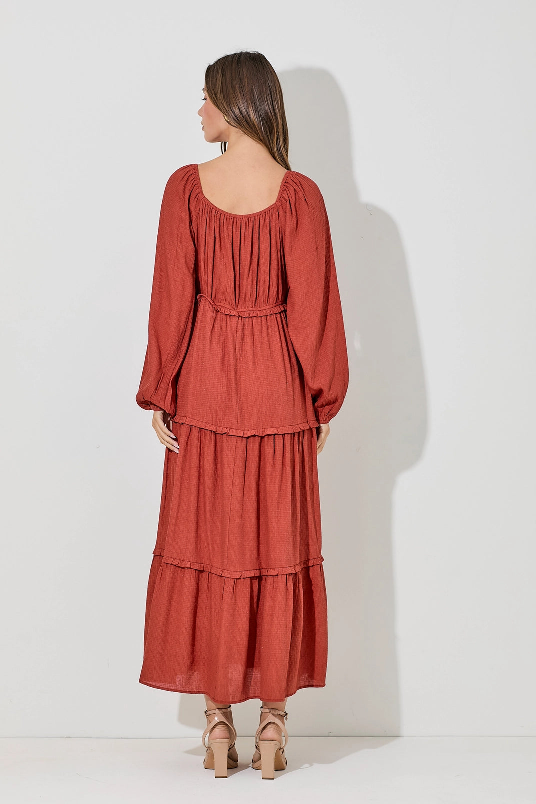 Billowy Long Sleeve Dress