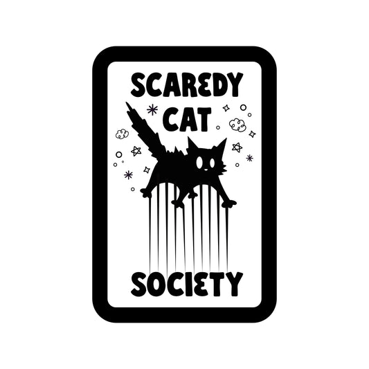 Scaredy Cat Society Sticker
