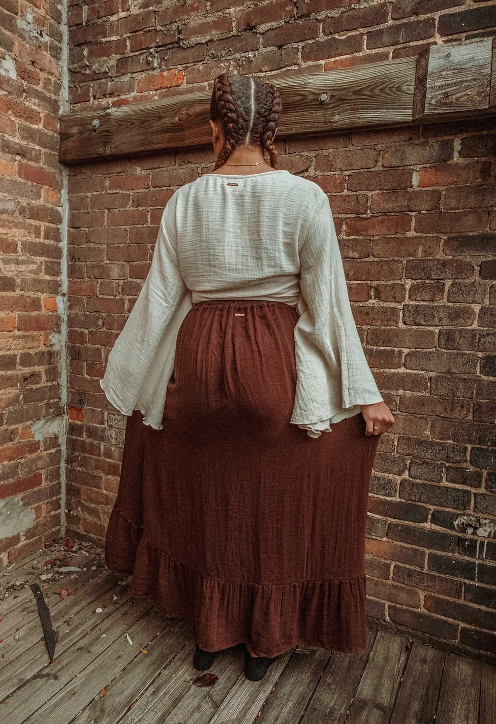 Cinch Ruffle Skirt
