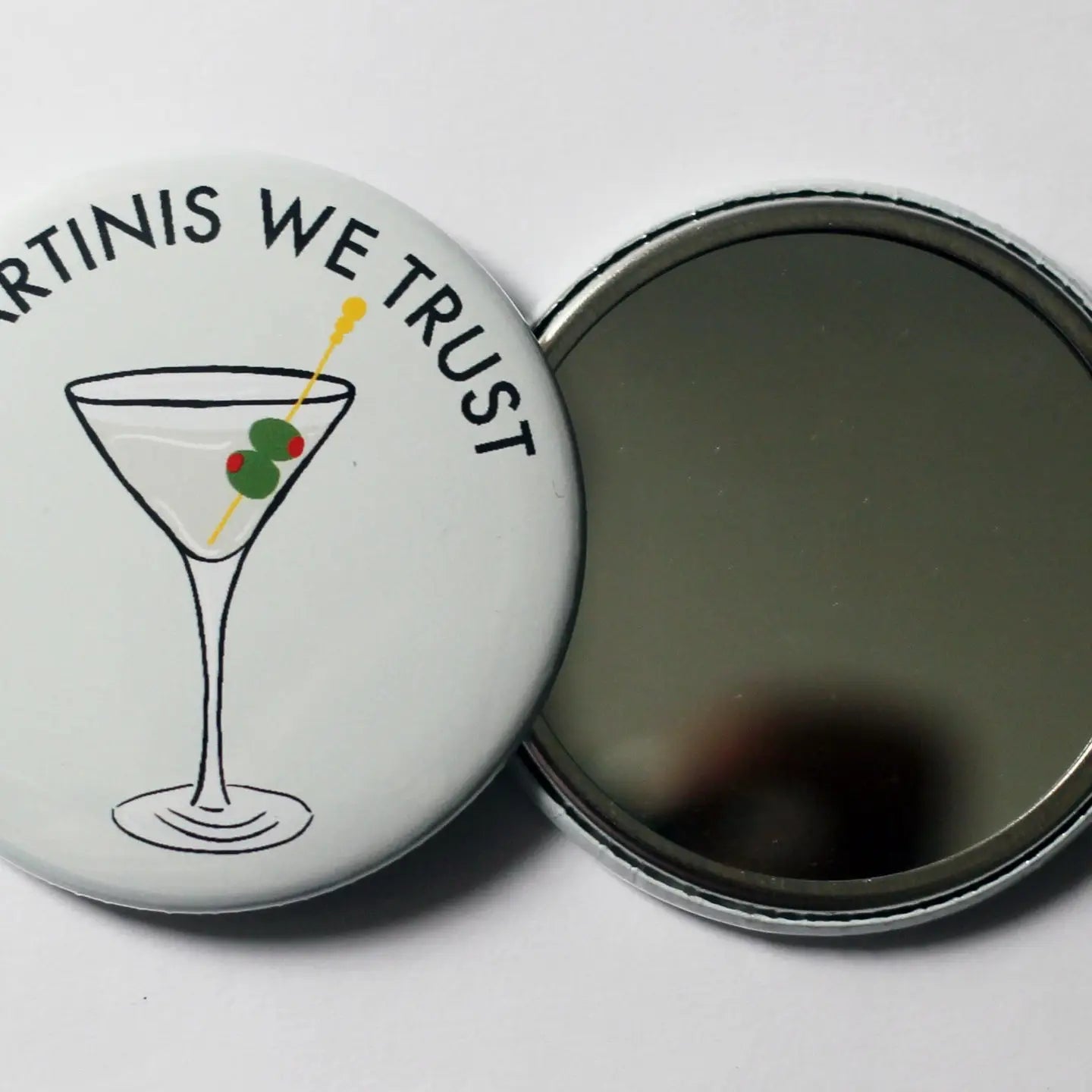 In Martinis Trust Pocket Mirror