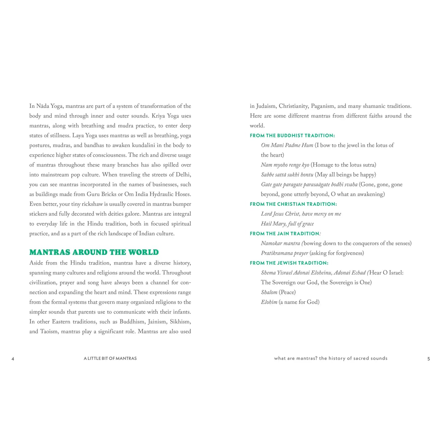 A Little Bit of Mantras By Lily Cushman