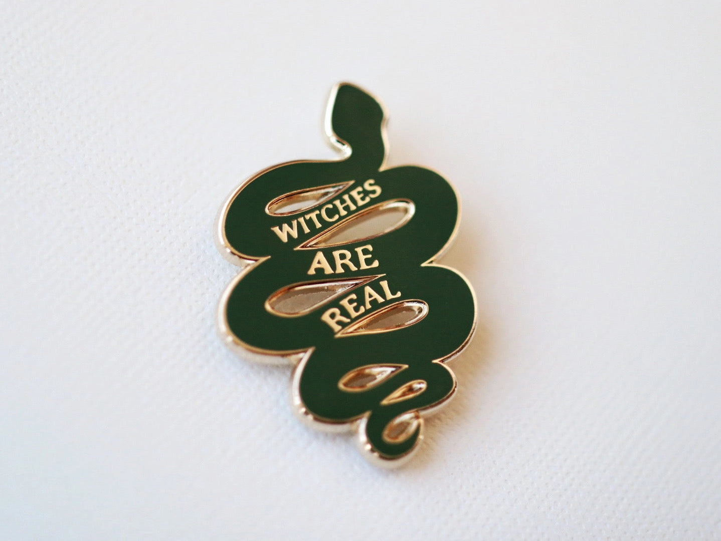 Witches Are Real Snake Pin