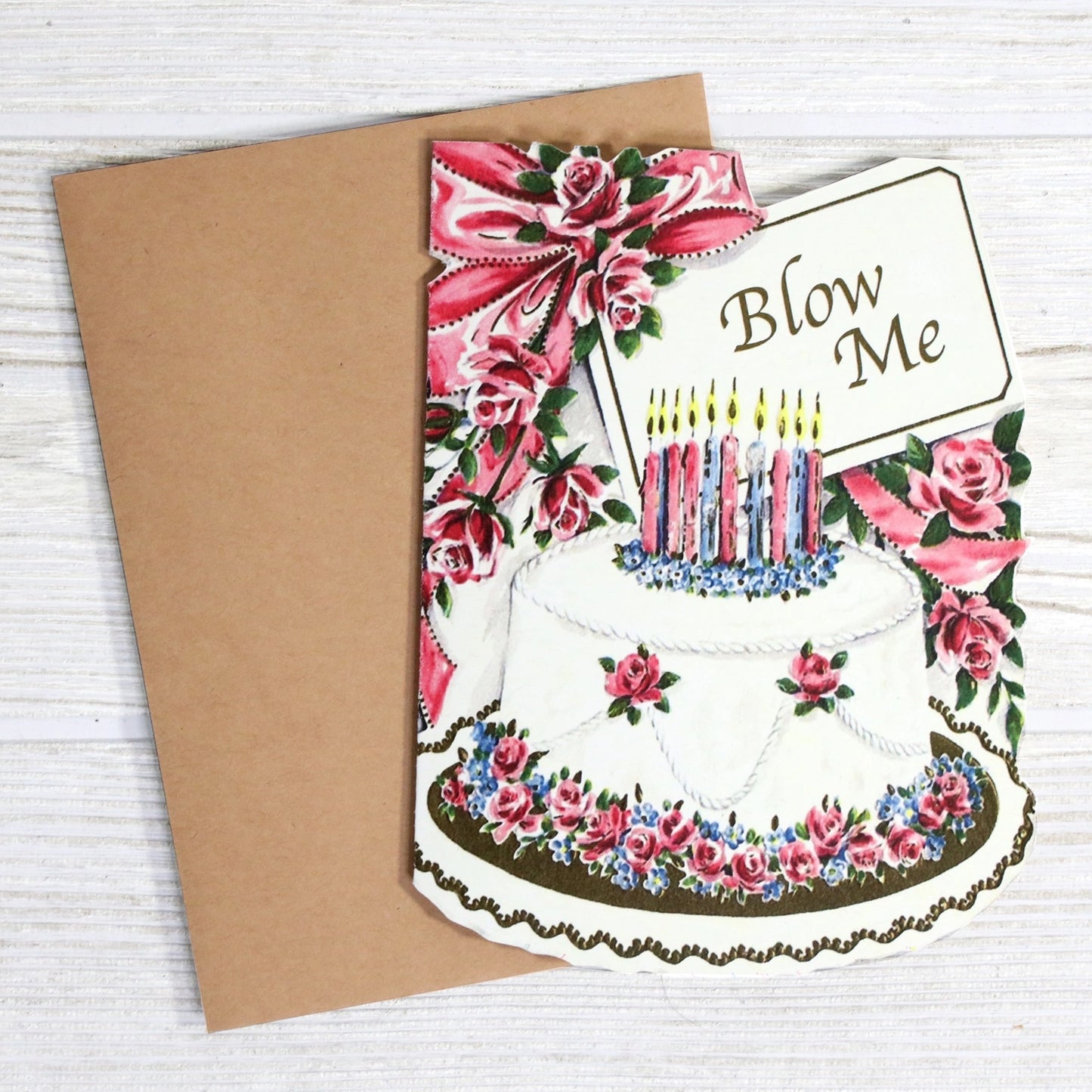 Blow Me Birthday Card