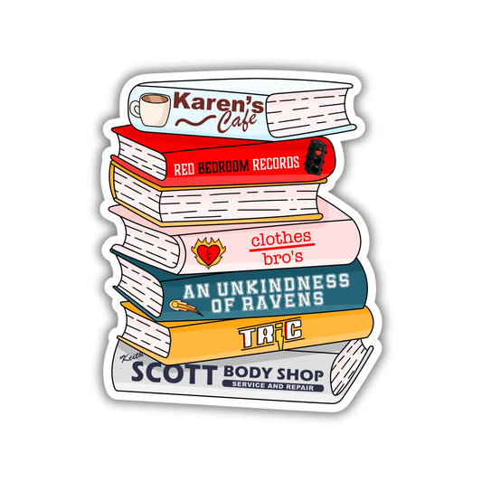One Tree Hill Book Stack Sticker
