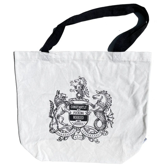 Worried and Anxious Jumbo Tote Bag