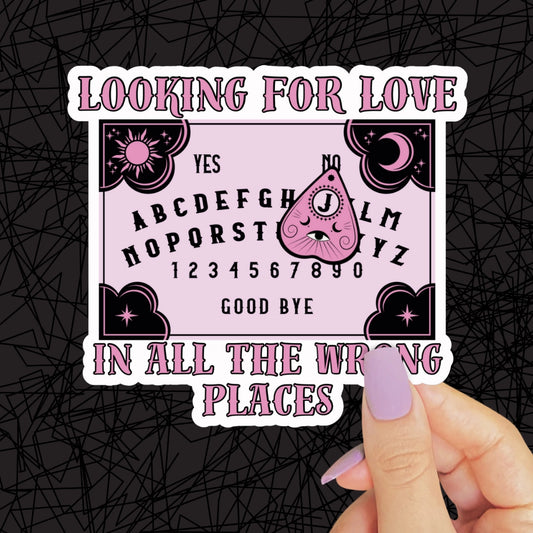 Ouija Sticker, Looking For Love, Pastel Gothic Stickers