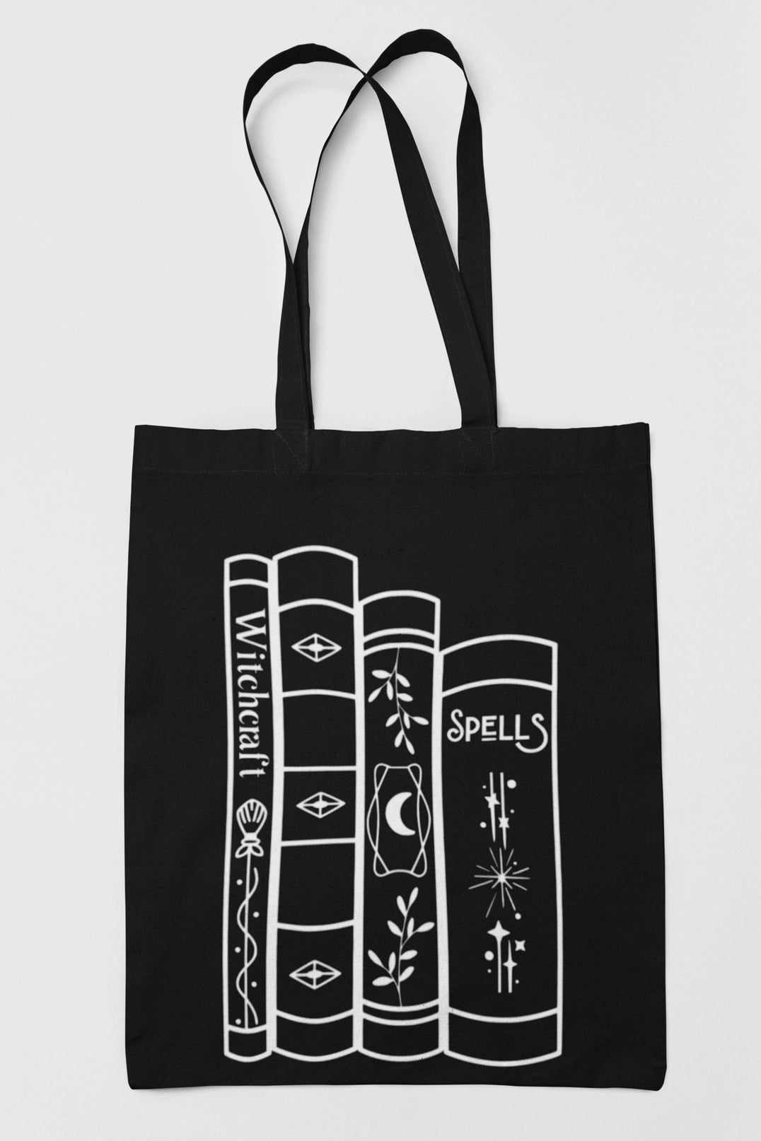 Witch Spellcraft Book Bag, Witchy Tote Bag, Occult Book Bag