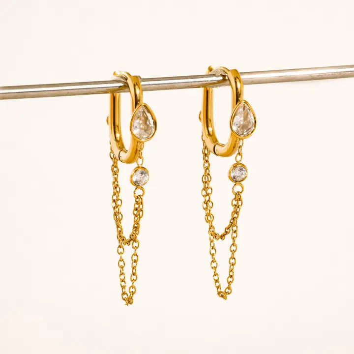 Lucienne Chain Link Drop Earrings