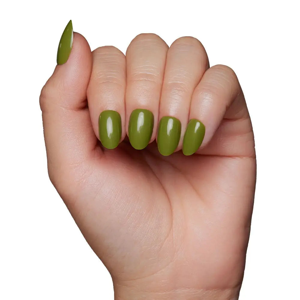 Moss Green Press-On Nails