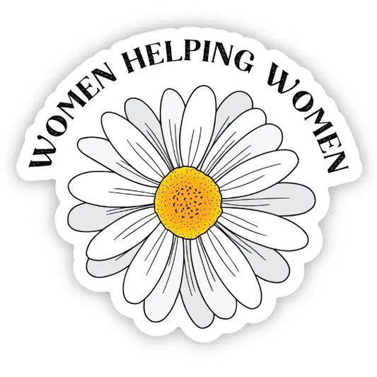 Women Helping Women Daisy Flower Sticker