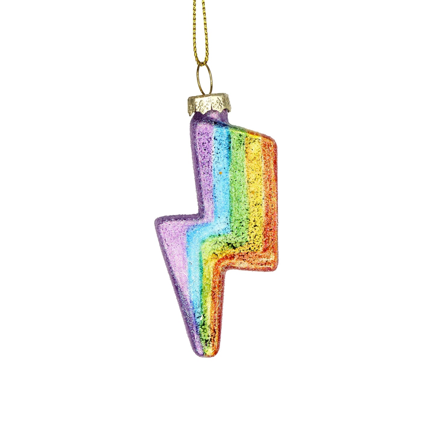 Retro Rainbow Bolt Ornament