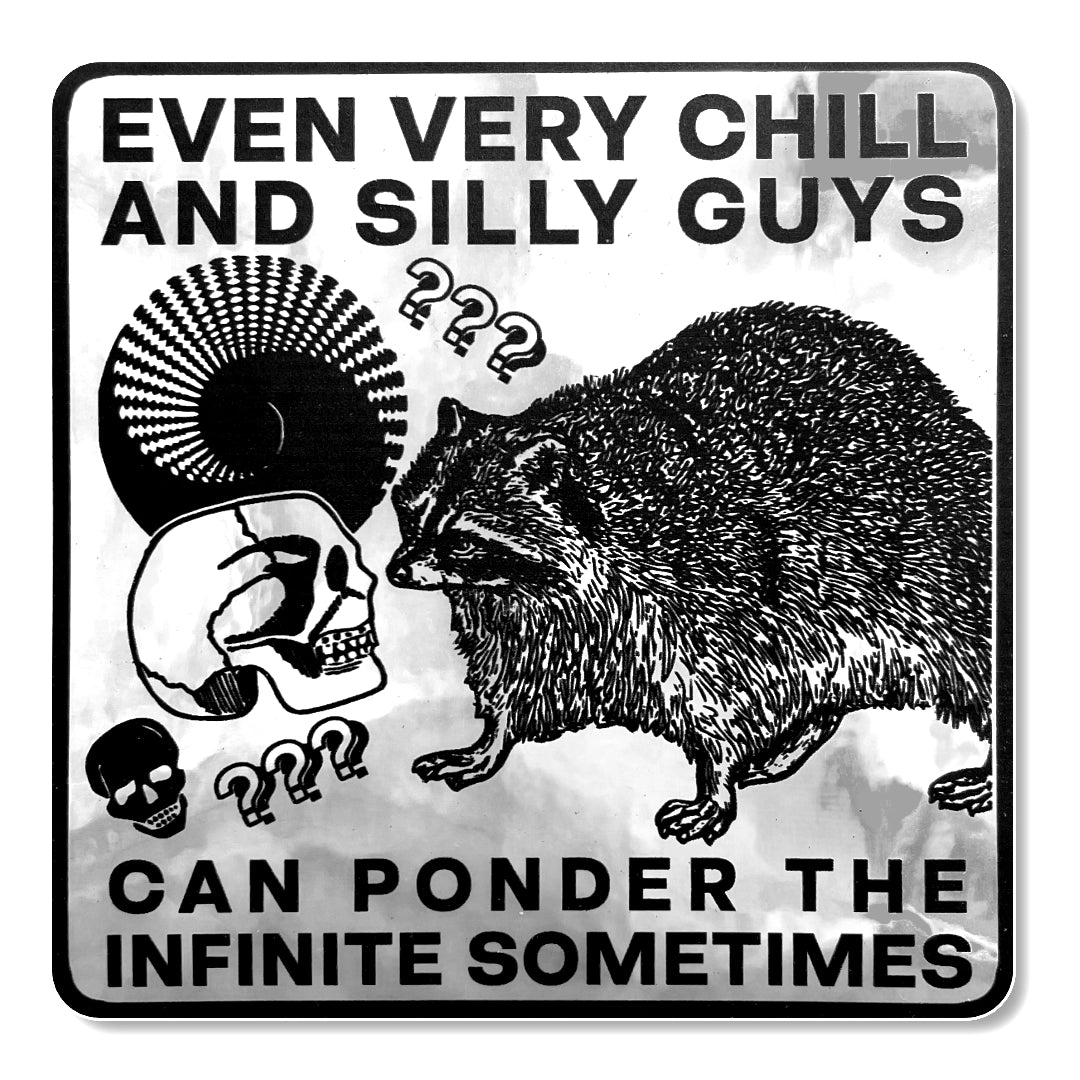 Ponder the Infinite Chrome Sticker