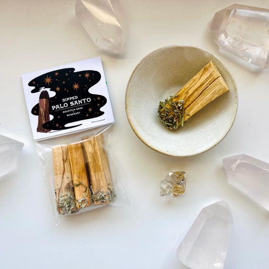 Rosemary + Mountain Sage Dipped Palo Santo