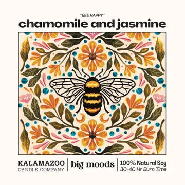 Bee Happy Chamomile and Jasmine Candle