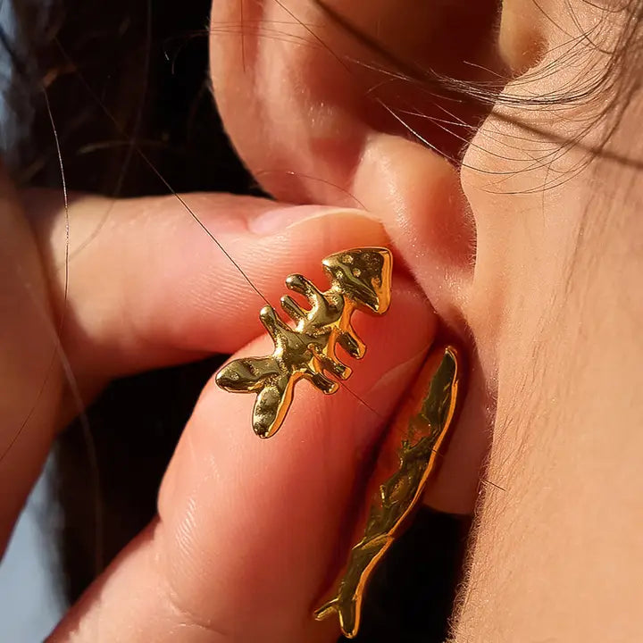 Selkie Mismatch Fish Stud Earrings