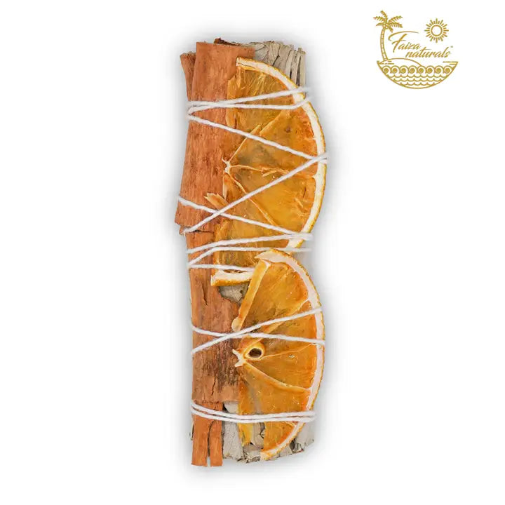 Orange Slices and Cinnamon with White Sage Bundle