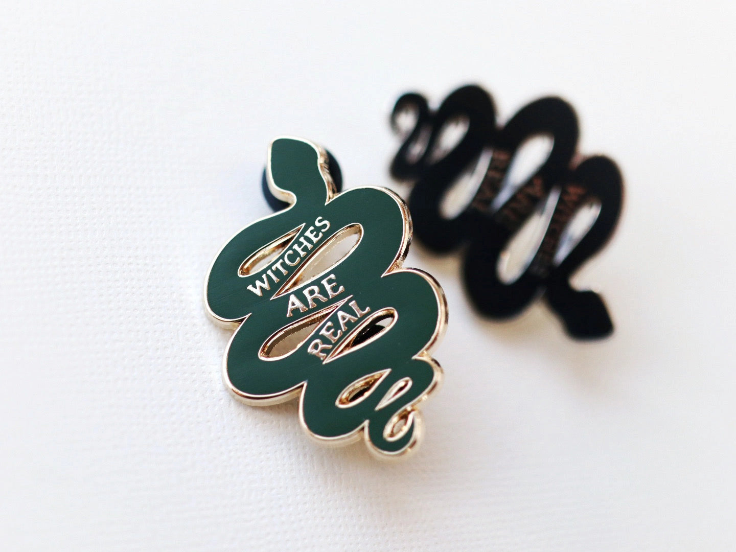 Witches Are Real Snake Pin