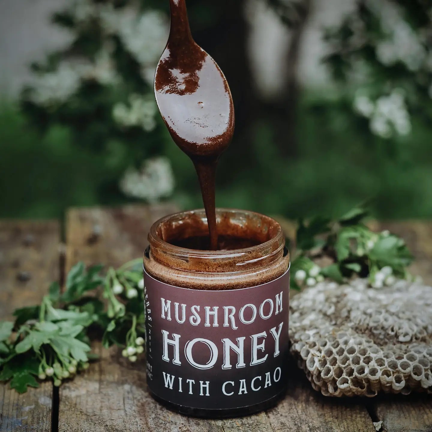 Mushroom & Cacao Honey