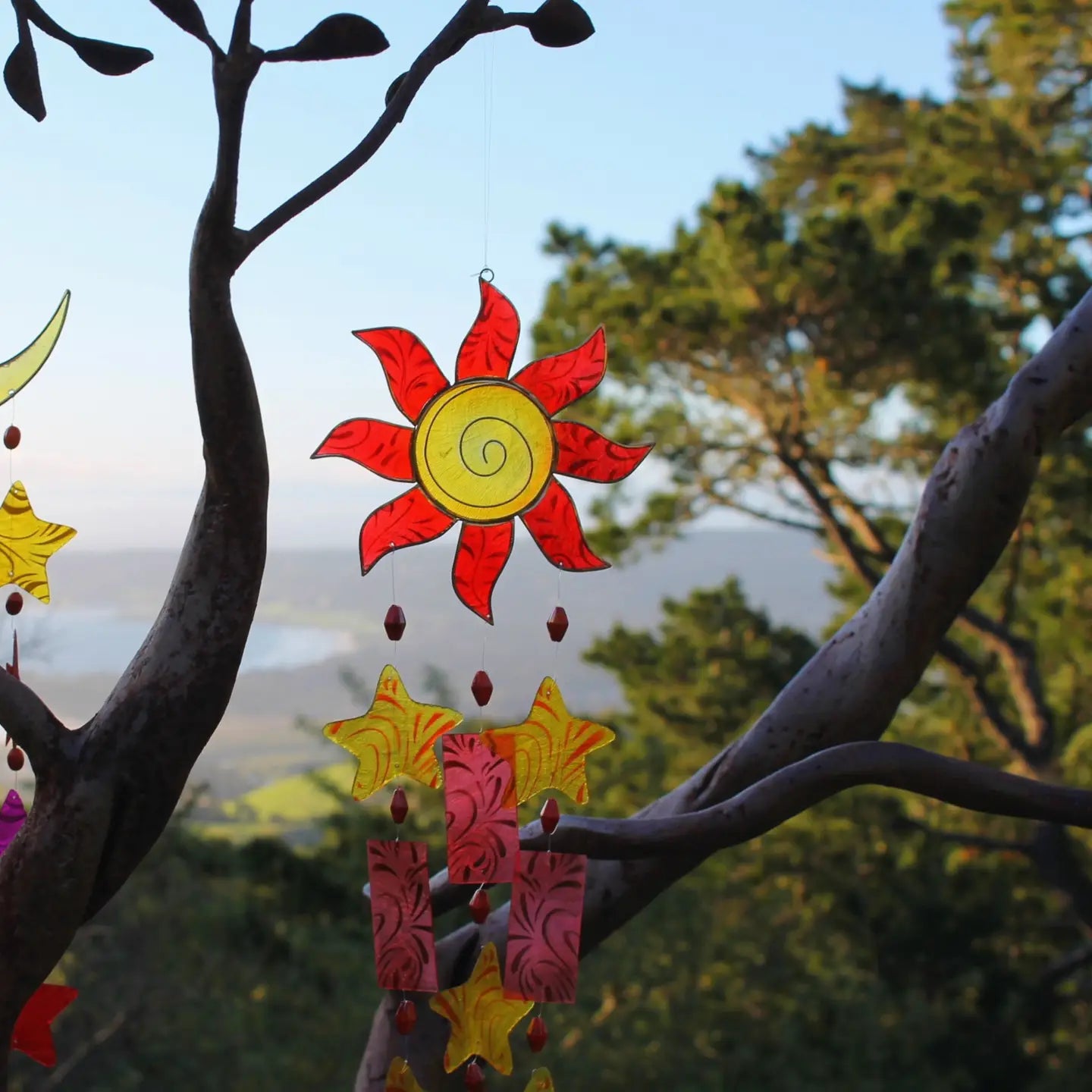 Sun Capiz Wind Chimes