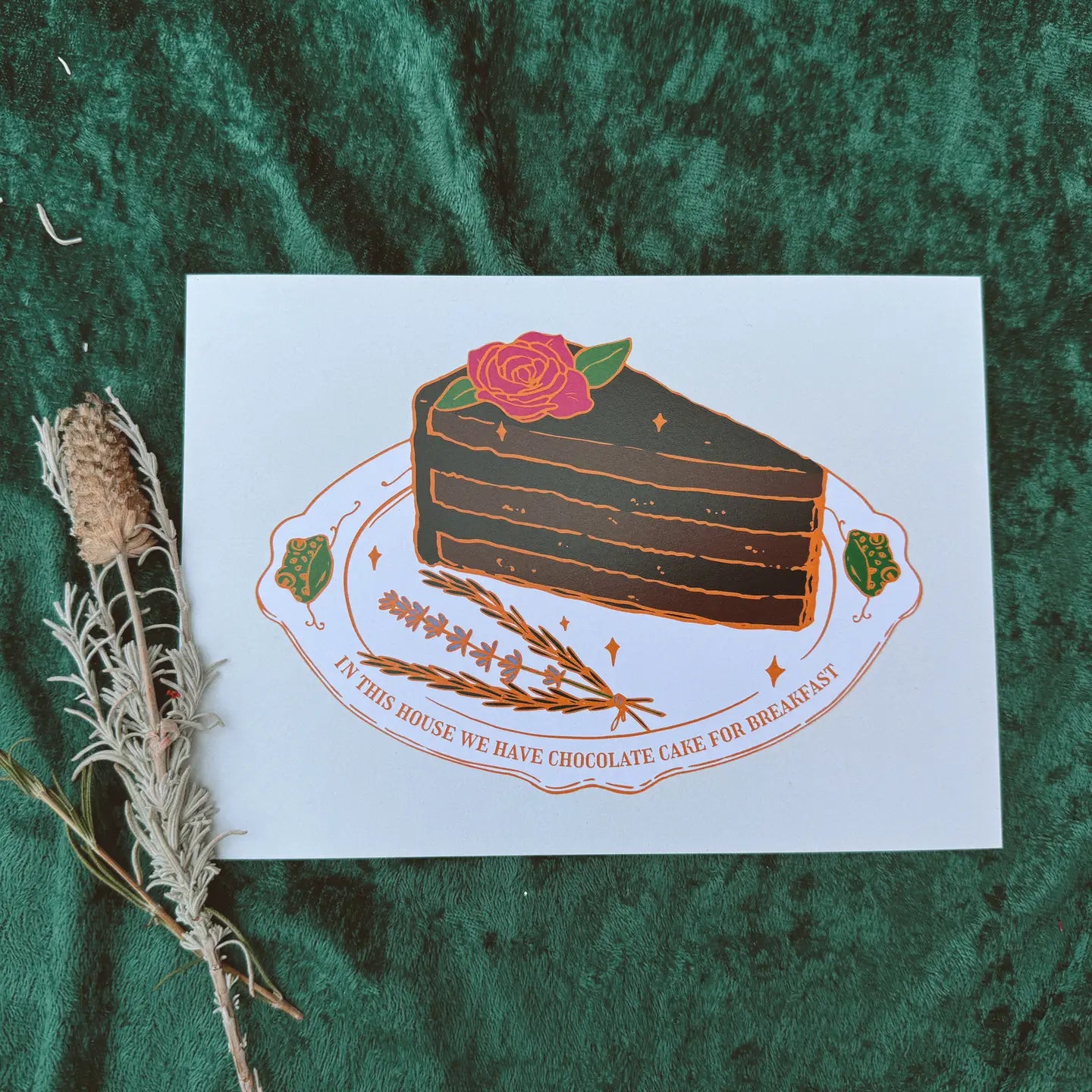 Chocolate Cake For Breakfast Print