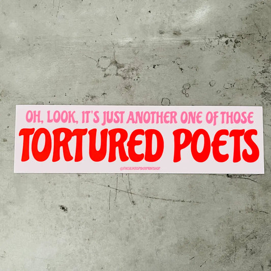 Tortured Poets Bumper Sticker