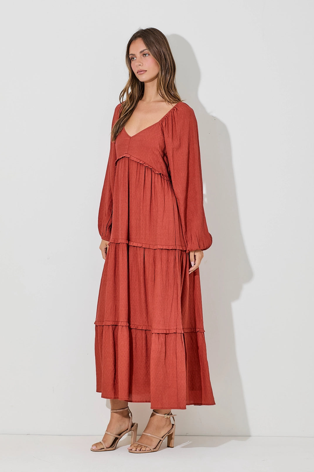 Billowy Long Sleeve Dress