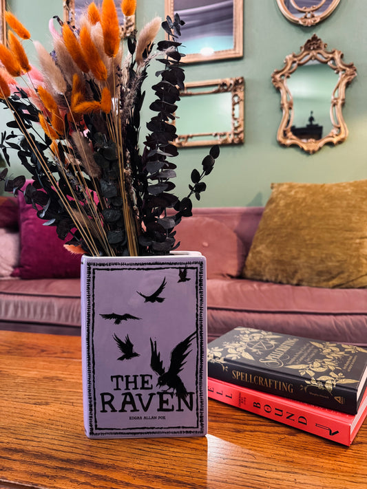 The Raven Book Vase