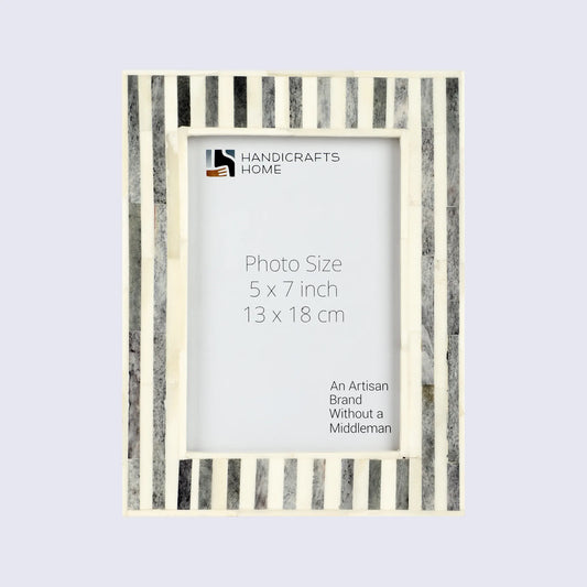Striped Bone 5x7" Picture Frame